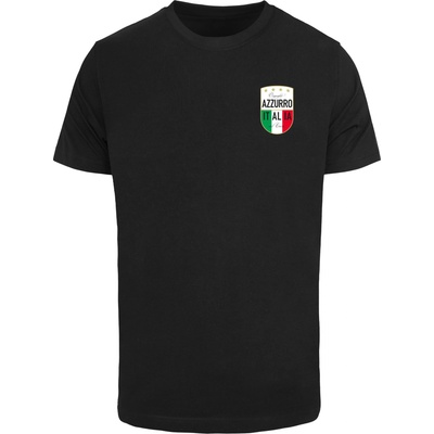 Mister Tee Тениска Azurro Italia Crest Tee black XXLUB-MT3315-00007 - Тъмносив, размер 4XL