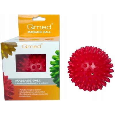 Qmed masážná loptička 9 cm - červená