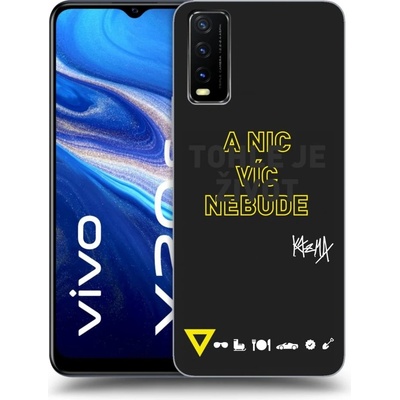 Púzdro Picasee silikónové Vivo Y20s - Kazma - TOHLE JE ŽIVOT A NIC VÍC NEBUDE čierne
