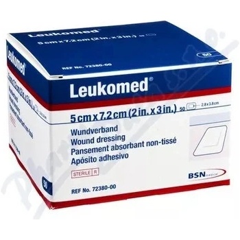 Leukomed 5 x 7,2 cm 50 ks netkané krytí s polštářkem