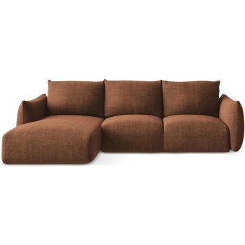 makamii Теракотен сгъваем ъглов диван (ляв ъгъл) Leila - Makamii (LEILA_LCF_43_P1_C2)