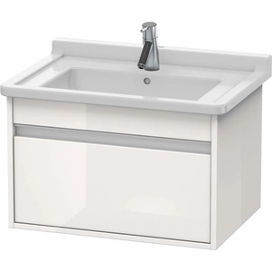 Duravit Ketho - Шкафче за умивалник 41x80x46 см, 1 чекмедже, лъскаво бяло KT666402222 (KT666402222)