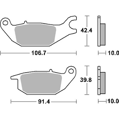 SBS brzdové destičky KH343 STREET standardní keramické YAMAHA MW 125 TRICITY 14-19 barva černá zadní – Hledejceny.cz