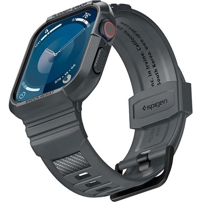 Spigen Rugged Armor Pre ochranný kryt pre Apple Watch Series 45mm 44mm tmavo šedá ACS07387