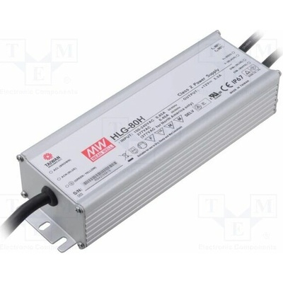 MEAN WELL HLG-80H-54B Napájecí zdroj: spínaný; LED; 81W; 54VDC; 1,5A; 90÷305VAC; IP67