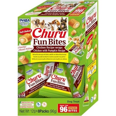 Churu INABA-FOODS EUROPE GmbH Dog BOX Fun Bites Chicken wraps Chick&Pumpk 8 x 12 g