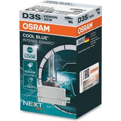 Osram Xenonová výbojka D3S Cool Blue Intense next GEN 6200K - 66340CBN