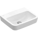 Villeroy & Boch O. novo - Умивалник за монтаж върху плот, 45x37 см, без преливник, без отвор за смесител, алпийско бяло 43444F01 (43444F01)