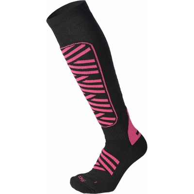 Mico dámske lyžiarske ponožky Heavy Weight Superthermo Primaloft Merino Ski Woman Socks čierna ružová