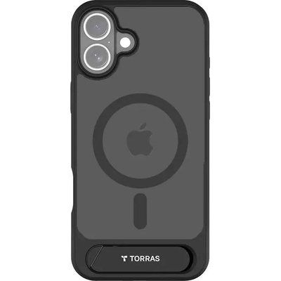 TORRAS Кейс Torras Pstand Series за iPhone 16, черен (X00FX1931)