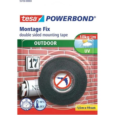 Tesa Powerbond oboustranná lepící páska pro exteríer 19 mm x 1,5 m