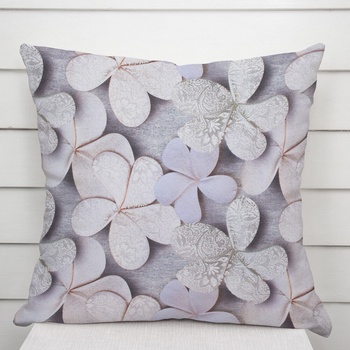 Biante PML-032 designová kvety na sivom 40 x 60 cm