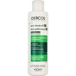 Vichy Dercos Anti Dandruff Dermatological Shampoo for Normal to Oily Hair 200 ml