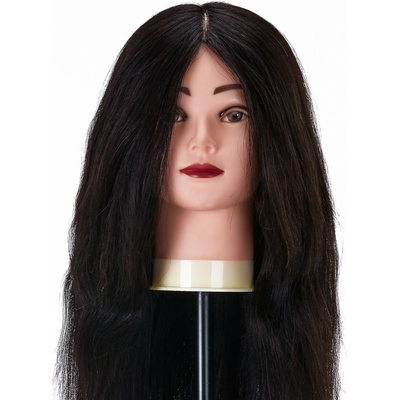 ACTIVESHOP Kadeřnická cvičná hlava Gabbiano WZ1 přírodní vlasy 1H délka 20"