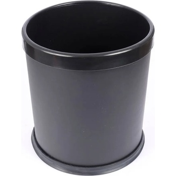 Image 1 of 11 л черен кош за смет с подвижен ринг за офис или хотелска стая (011498)