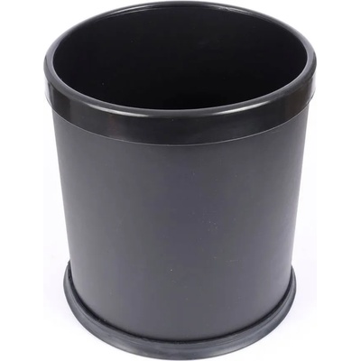 11 л черен кош за смет с подвижен ринг за офис или хотелска стая (011498)