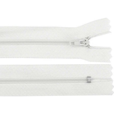 Pro Háčkování Spirálový zip pinlock No 3 délka 20 cm bílý
