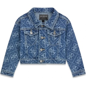 GUESS Деним яке за мини момиче с контрастни лога Guess и копчета