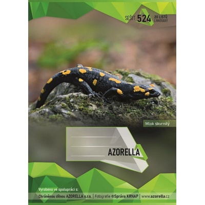 Azorella Sešit 524 A5 linka Mlok