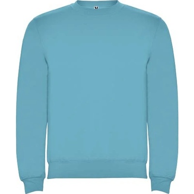 Clasica detský sveter s výstrihom crewneck tyrkysová