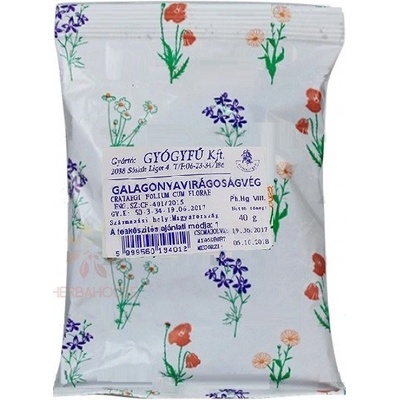 Gyógyfű čaj Hloh obyčajný list s kvetom 40 g