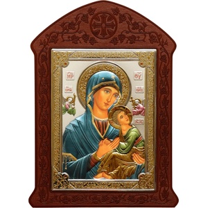  Богородица с младенец с mdf дърворезба (is31188-d)