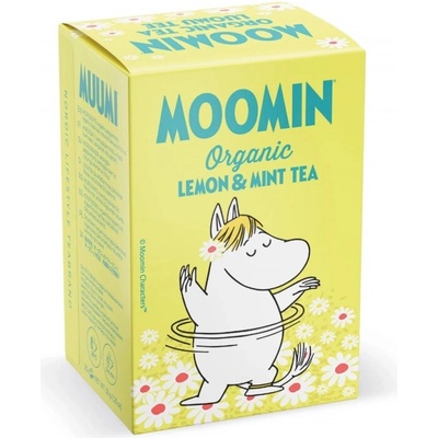 Moomin Bio černý čaj Lemon & Mint 20 sáčků