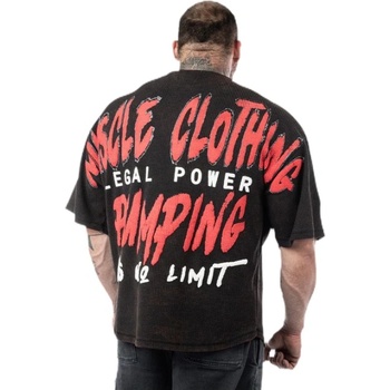 Legal Power Rag Top Muscle Clothing Stonewashed Boston | Black XL
