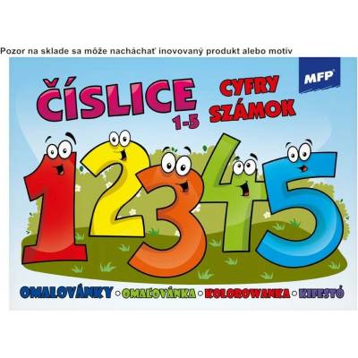 Omaľovánka A5 Čísla 1-5