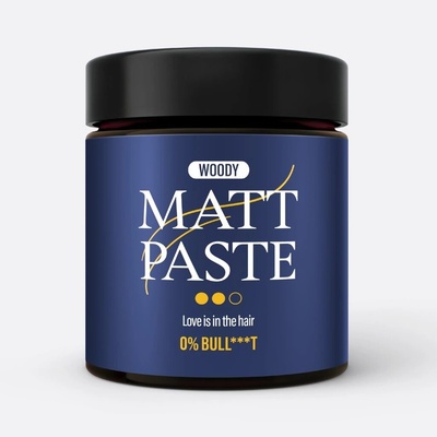 Steve's Mattifying Hair Paste – stredná fixácia, matný efekt, tvar a textúra Hmotnost: 90 g