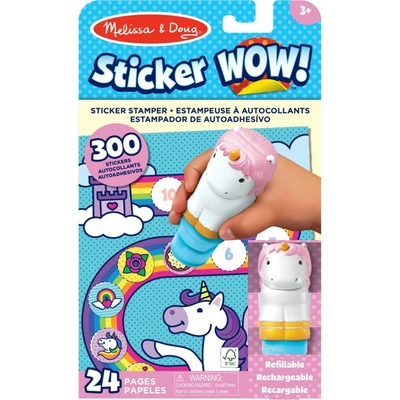 Melissa & Doug sticker wow samolepky jednorožci
