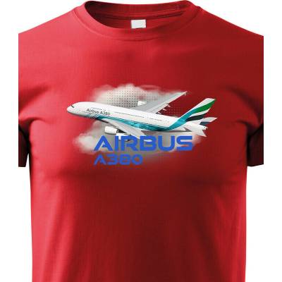 Dětské tričko Airbus A380 ČervenáCanvas Dětské tričko Bezvatriko.cz 3106