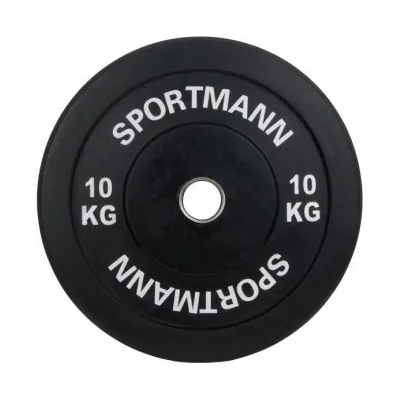 Sportmann Тежест Каучукова броня sportmann - 10 кг / 51 мм - черна