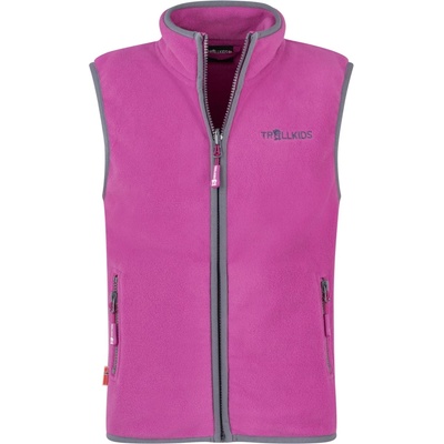TROLLKIDS Детски поларен елек Trollkids Kid's Arendal Vest Fleece vest - Fresh Berry - размер 140 (EU) (703-2083-2817)
