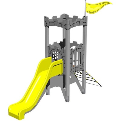Playground System Hrad se skluzavkou celokovový