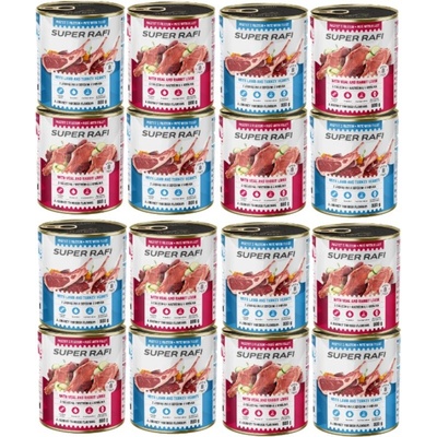 Super Rafi Zmes príchutí 12 x 800 g