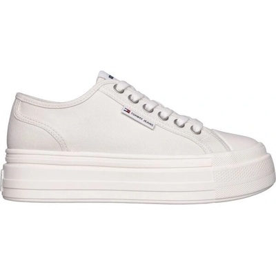 Tommy Hilfiger TJW FOXING FLATFORM dámské tenisky bílá