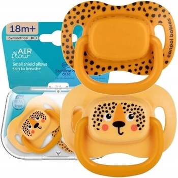 Canpol babies BabiesBoo silikon symmetrical Soother cumlík orange 2 ks