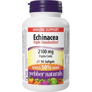 Webber Naturals Echinacea 2100 mg | Triple Standardized [90 Гел капсули]