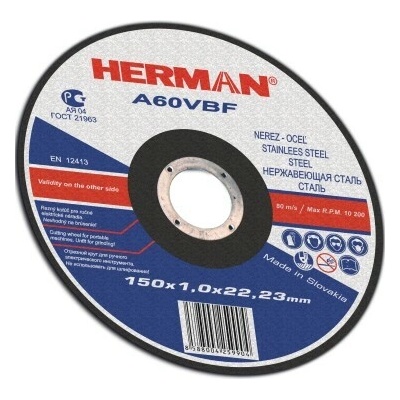 Herman Rezný kotúč 125 x 1,0 mm A46VBF