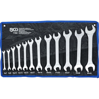 BGS Technic Sada obojstranných plochých kľúčov 6 x 7 - 30 x 32 mm 12-dielna BGS 1184