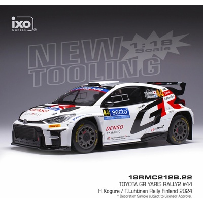 IXO Toyota GR Yaris Rally2 Rally Finland 2024 44 Kogure Luhtinen 1:18