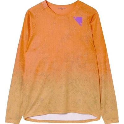 Endura SingleTrack Print Tee RE5210 dl.r. orange pánský