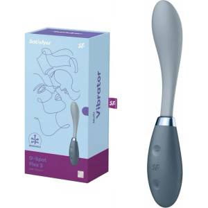  Мултивибратор, регулируем и гъвкав, 19см. - G-Spot Flex Grey 3 (SATISFY382)