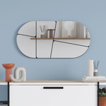 TopMebel Стеннo огледало Otis TopMebel в черен цвят 80x2.2x40cm