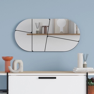 TopMebel Стеннo огледало Otis TopMebel в черен цвят 80x2.2x40cm
