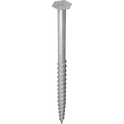 Domax zemná zaskrutkovacia pätka stĺpika so šesťuholníkom PWM 76/1600 - 160 x 1600 x 900 x 3 mm