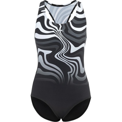 Slazenger Бански костюм Slazenger Women's Slaz One Piece Swimsuit - Black/White