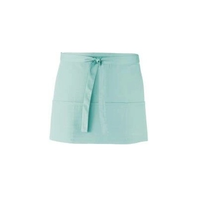 Premier Workwear Pracovní zástěra krátká s kapsami PR155 Aqua Pantone 344 60x33cm
