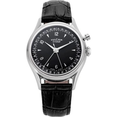 Vulcain Cricket Tradition Black Black Alligator